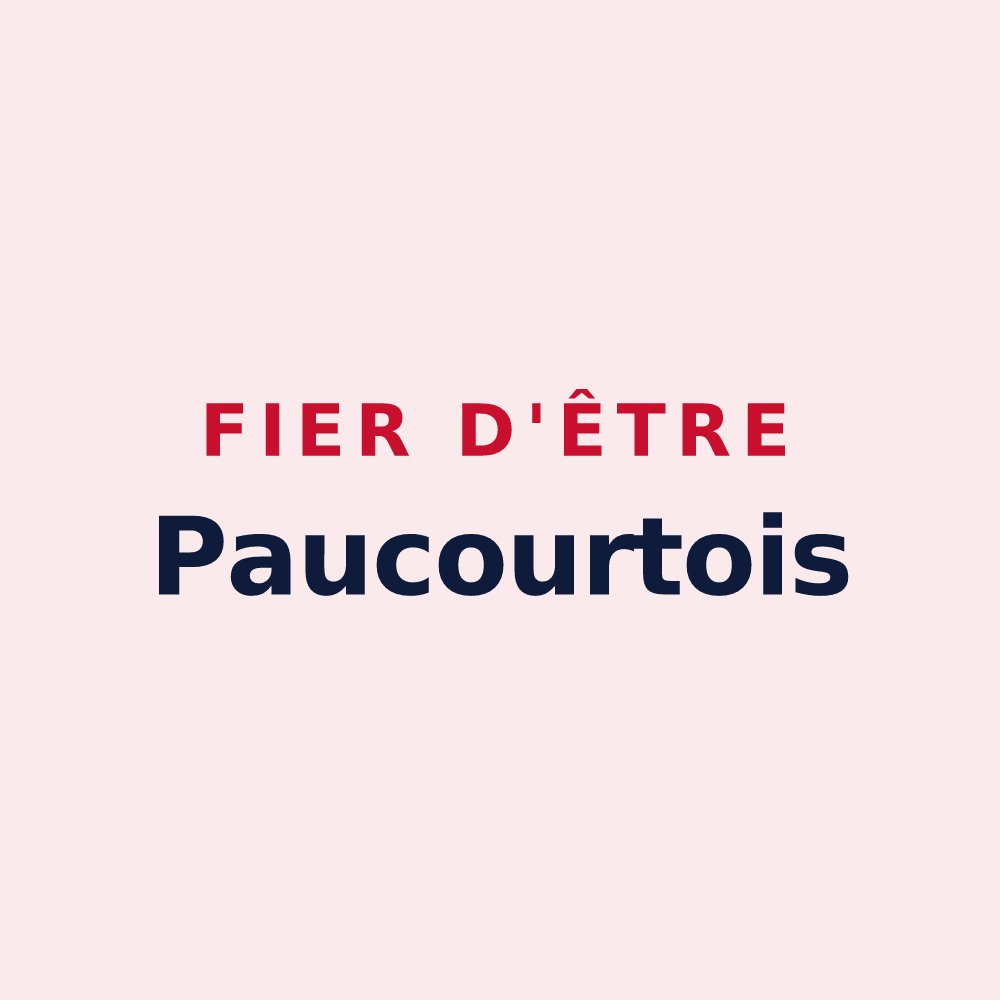 Magnet « Fier d'être Paucourtois » — design pour Paucourt