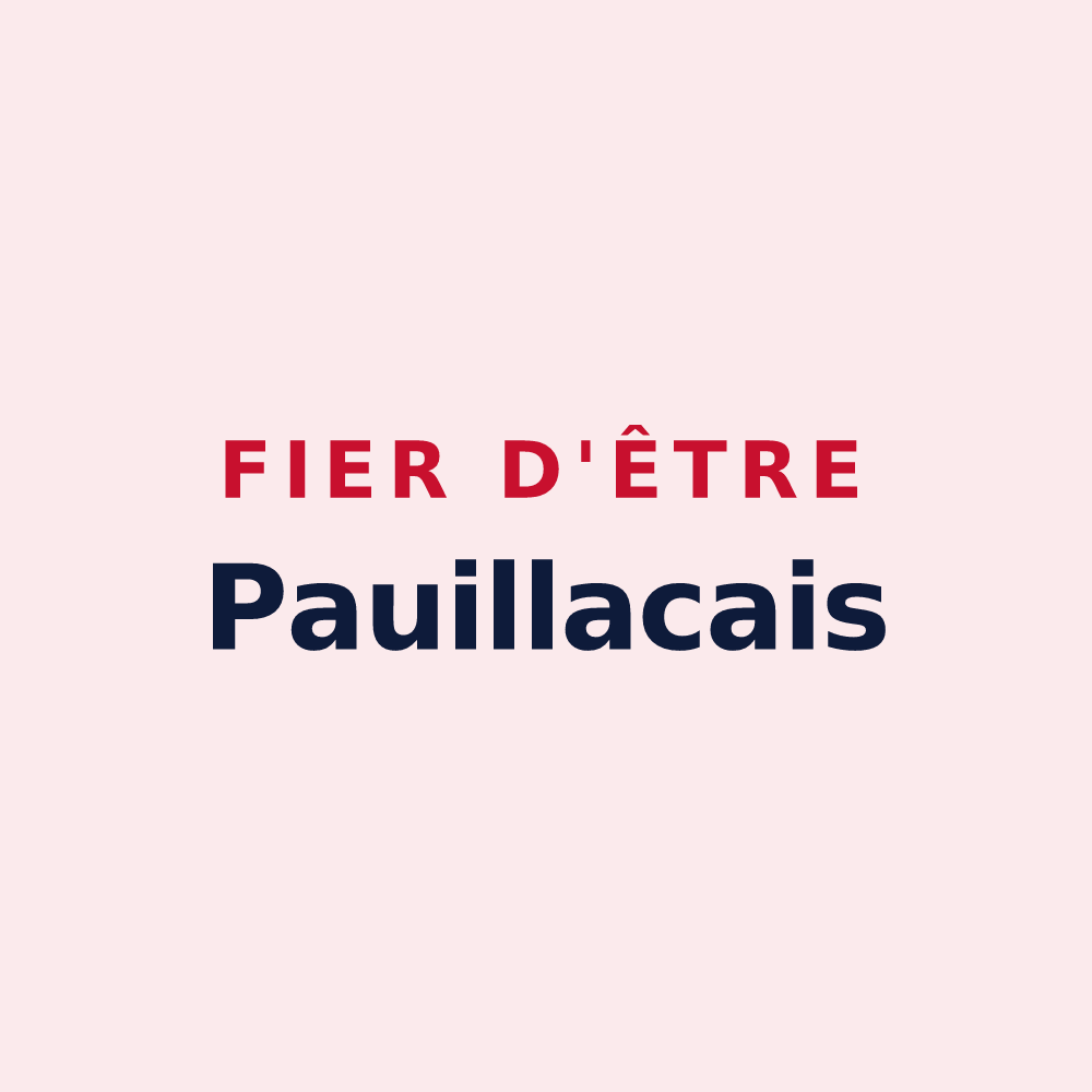 Magnet « Fier d'être Pauillacais » — design pour Pauillac