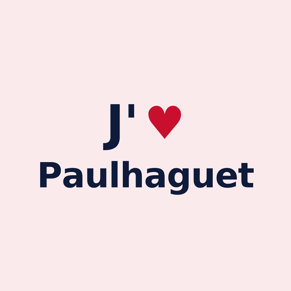 Magnet personnalisé Paulhaguet — design J'aime Paulhaguet