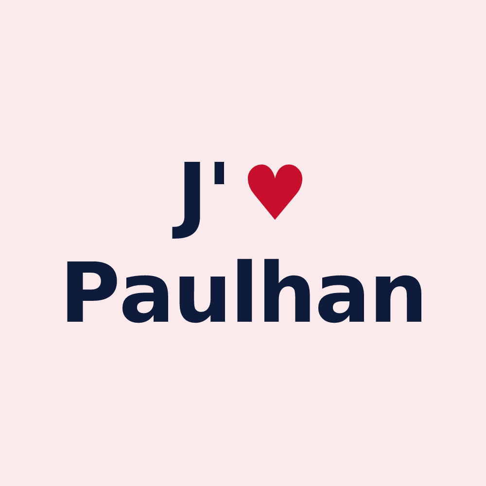 Magnet personnalisé Paulhan — design J'aime Paulhan