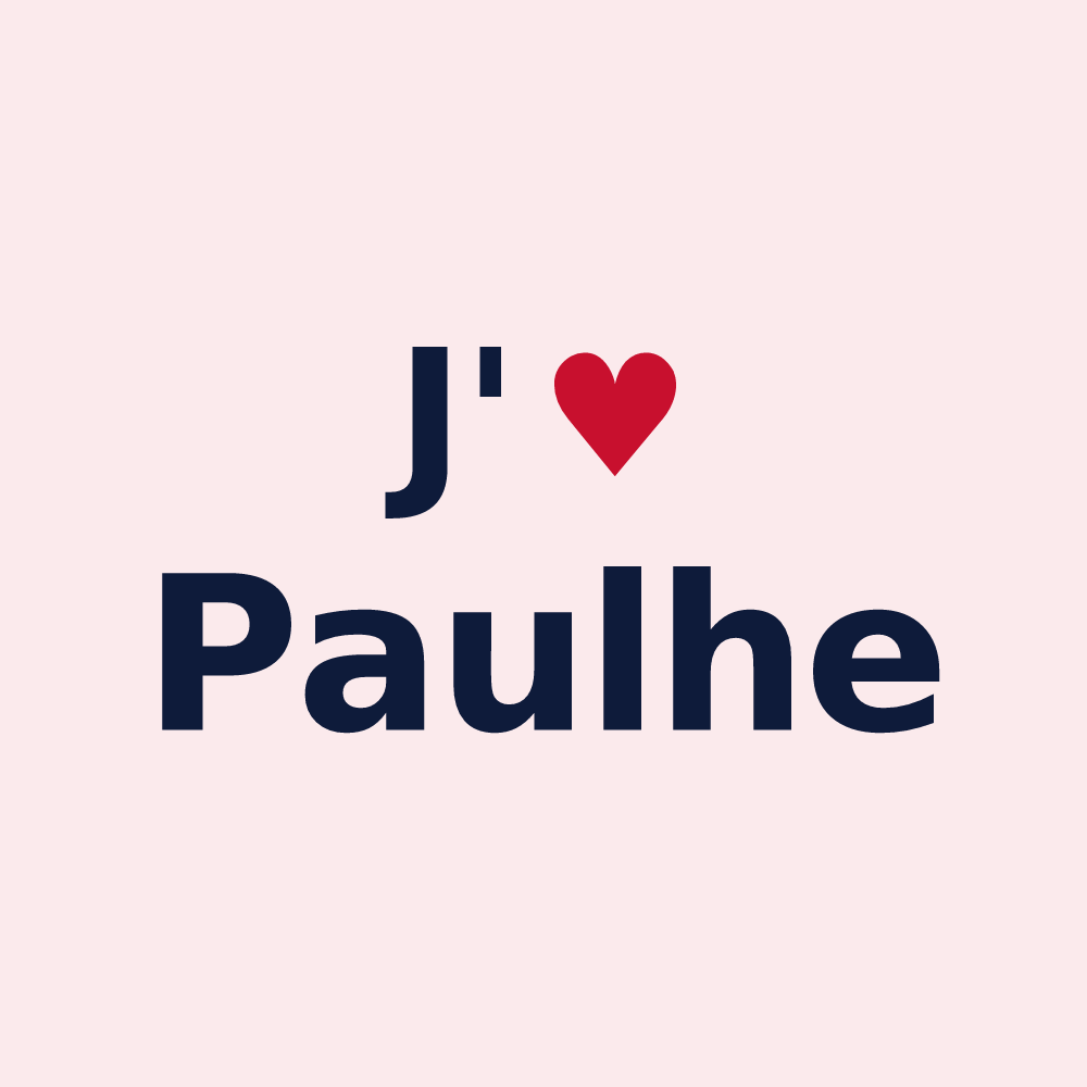 Magnet personnalisé Paulhe — design J'aime Paulhe