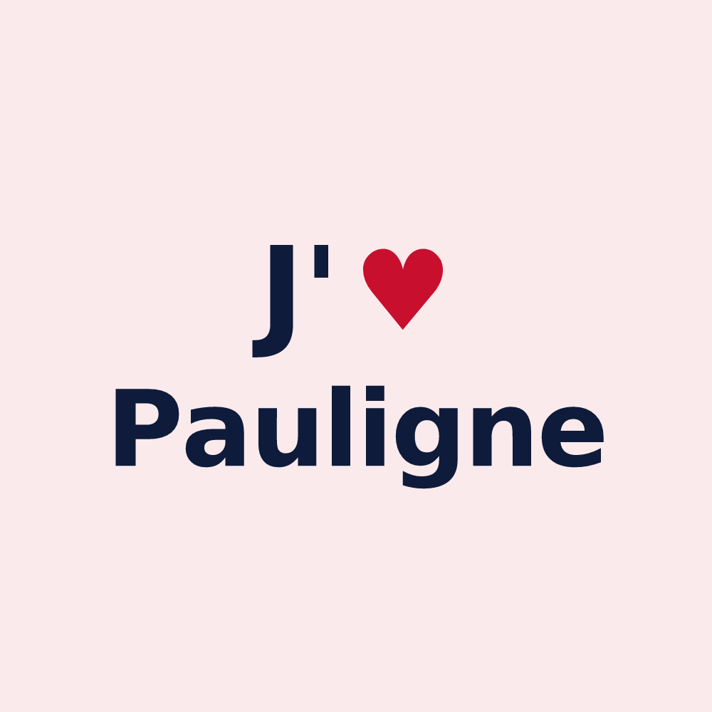 Magnet personnalisé Pauligne — design J'aime Pauligne