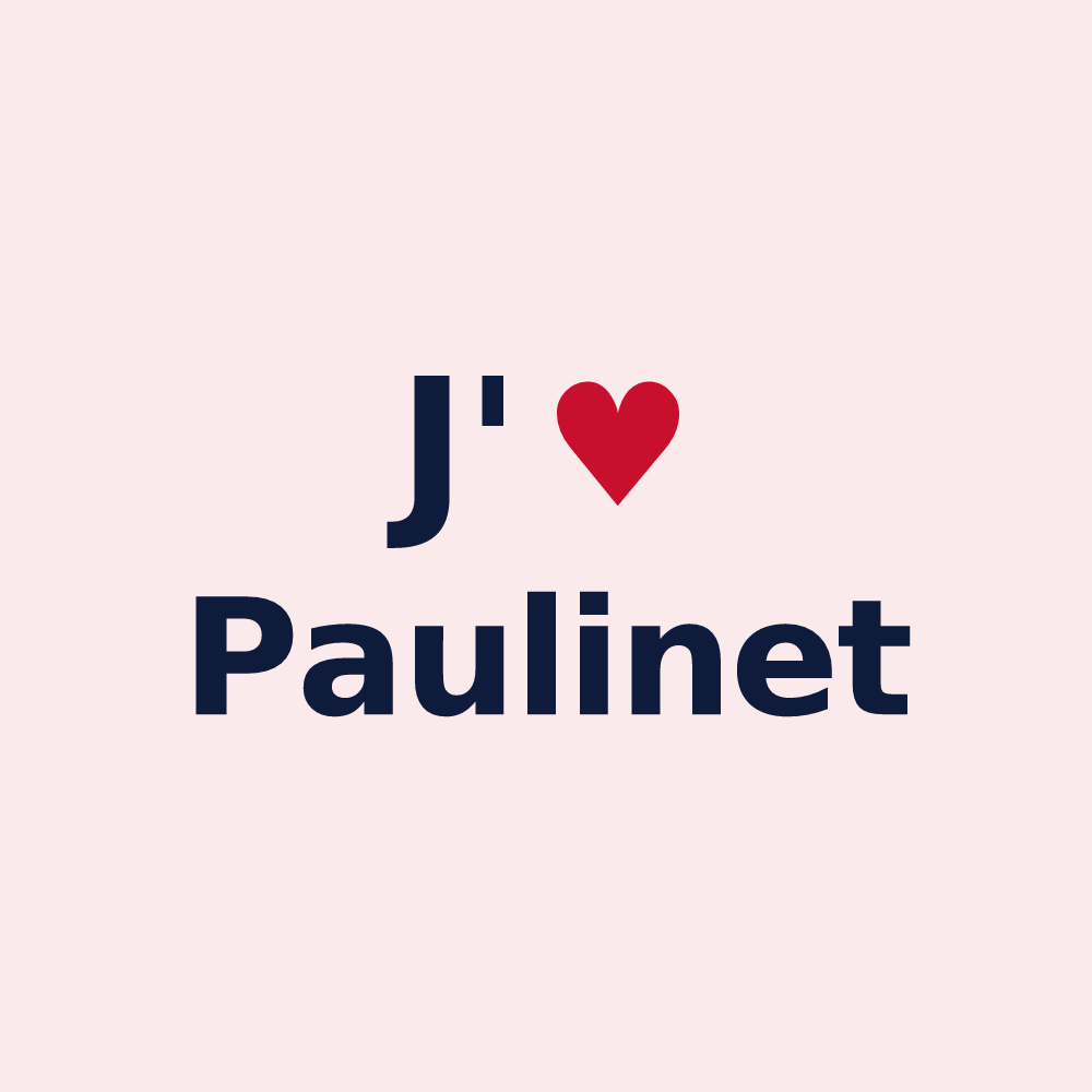 Magnet personnalisé Paulinet — design J'aime Paulinet