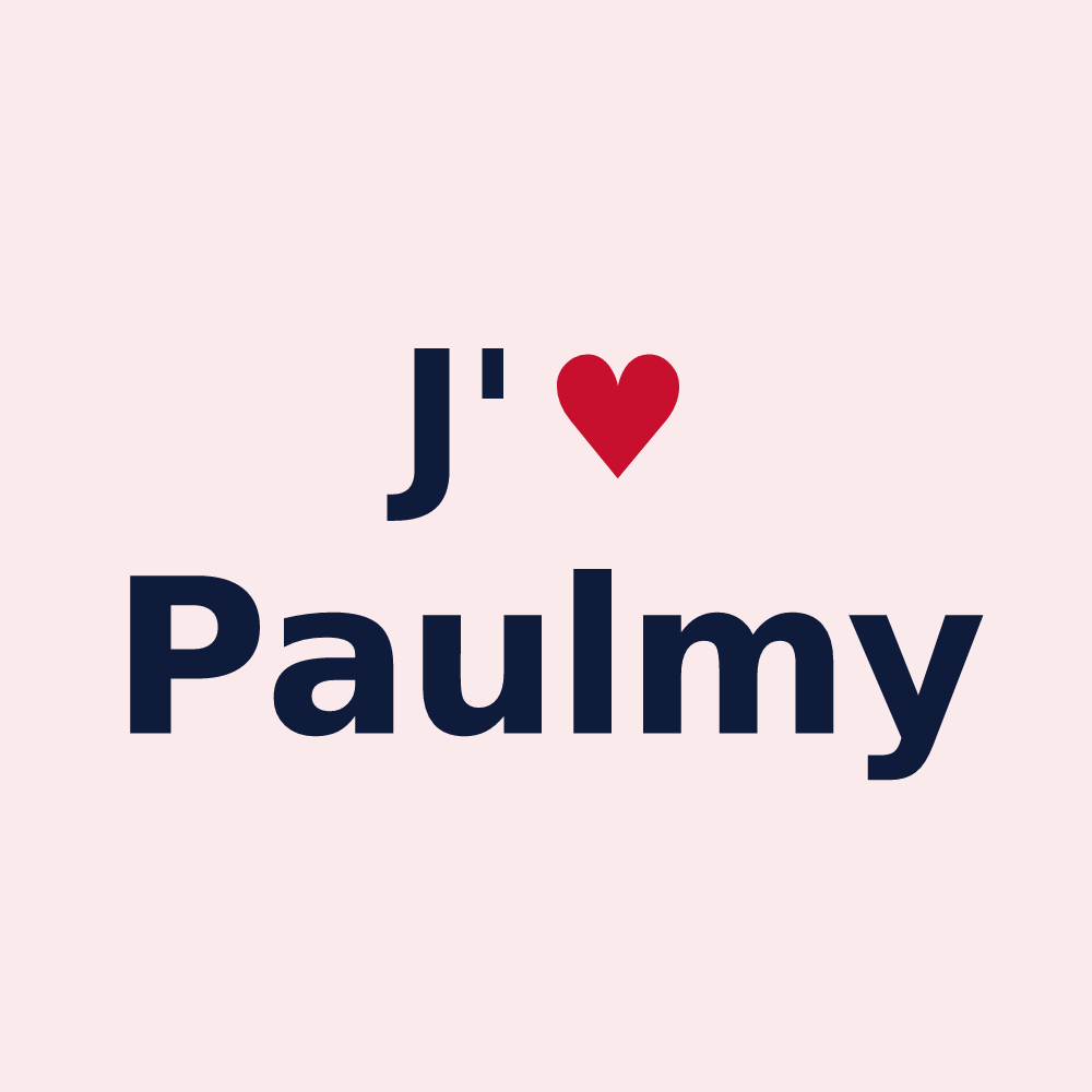 Magnet personnalisé Paulmy — design J'aime Paulmy