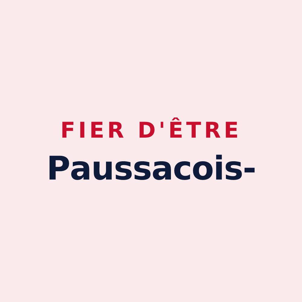 Magnet « Fier d'être Paussacois- » — design pour Paussac-et-Saint-Vivien