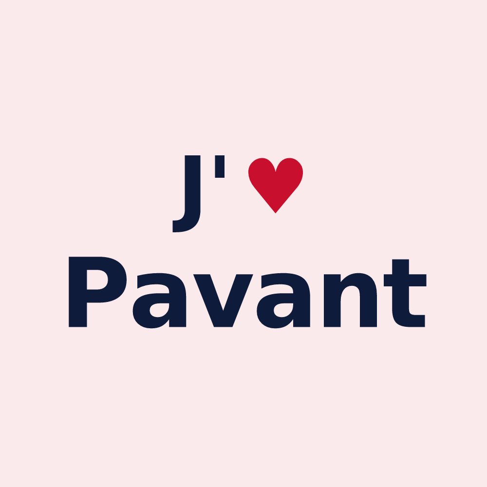 Magnet personnalisé Pavant — design J'aime Pavant