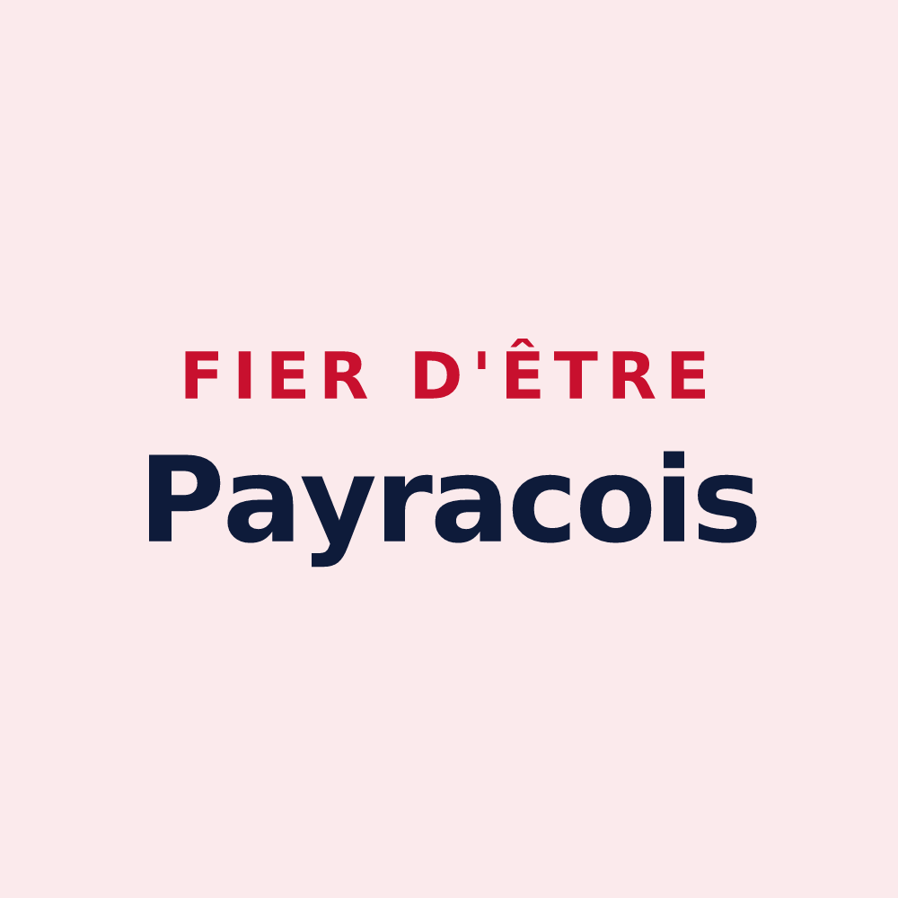 Magnet « Fier d'être Payracois » — design pour Payrac