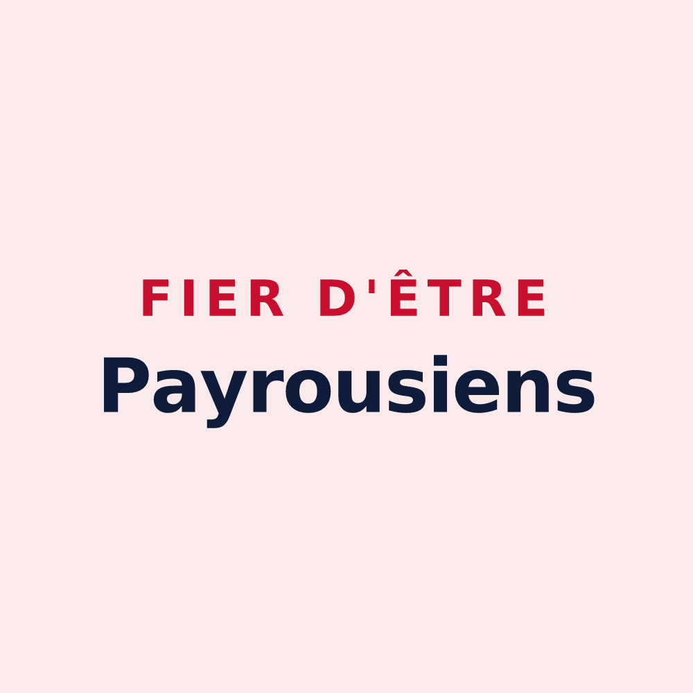 Magnet « Fier d'être Payrousiens » — design pour Payroux