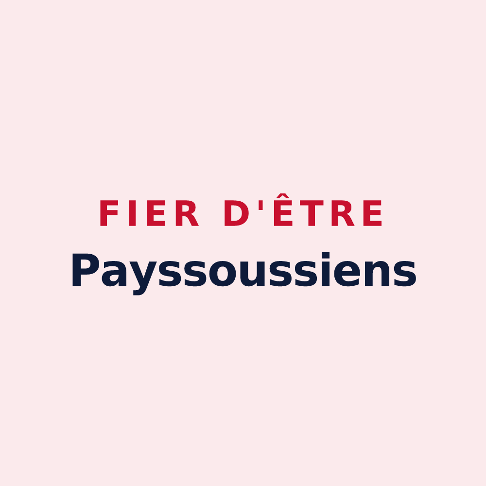 Magnet « Fier d'être Payssoussiens » — design pour Payssous