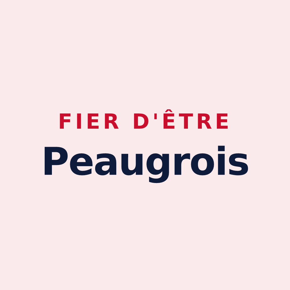 Magnet « Fier d'être Peaugrois » — design pour Peaugres