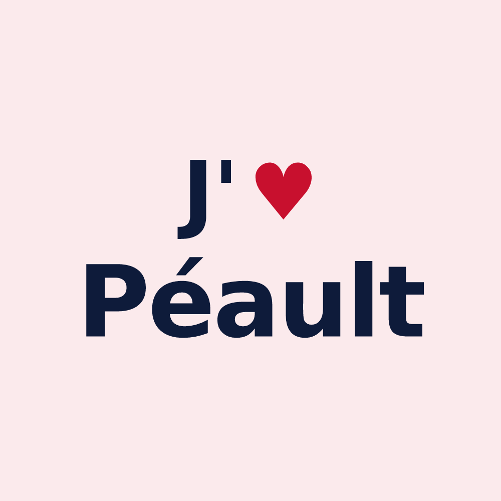 Magnet personnalisé Péault — design J'aime Péault