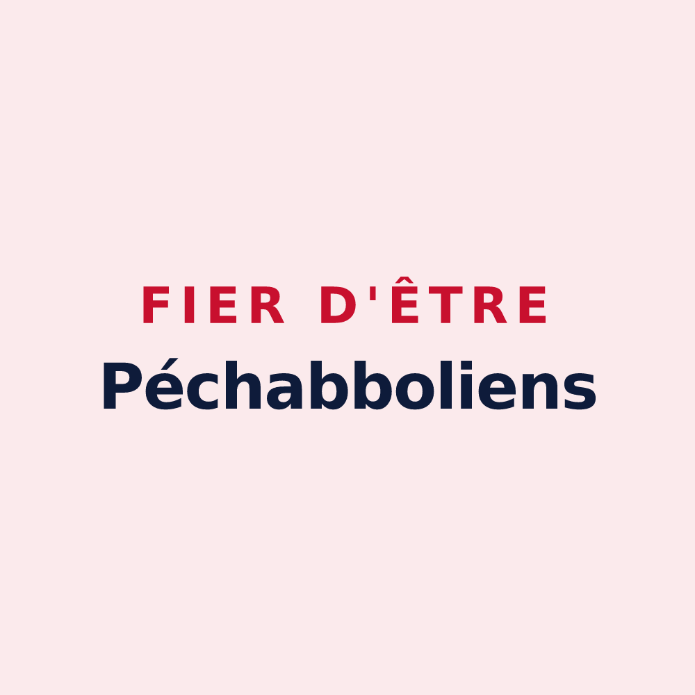 Magnet « Fier d'être Péchabboliens » — design pour Péchabou