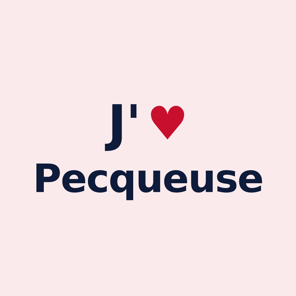 Magnet personnalisé Pecqueuse — design J'aime Pecqueuse