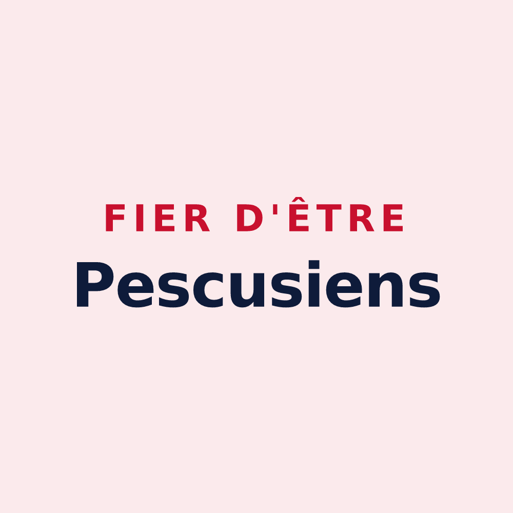 Magnet « Fier d'être Pescusiens » — design pour Pecqueuse