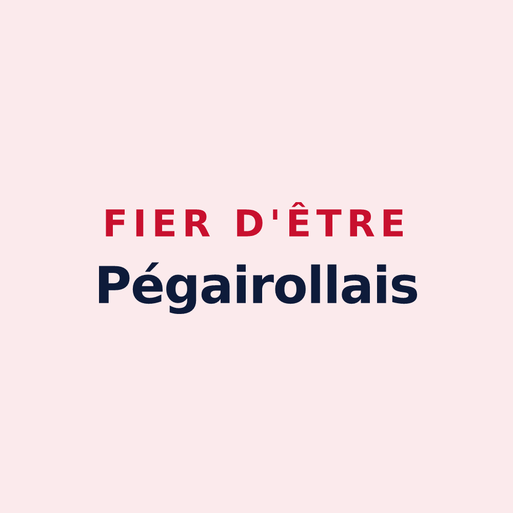 Magnet « Fier d'être Pégairollais » — design pour Pégairolles-de-l'Escalette