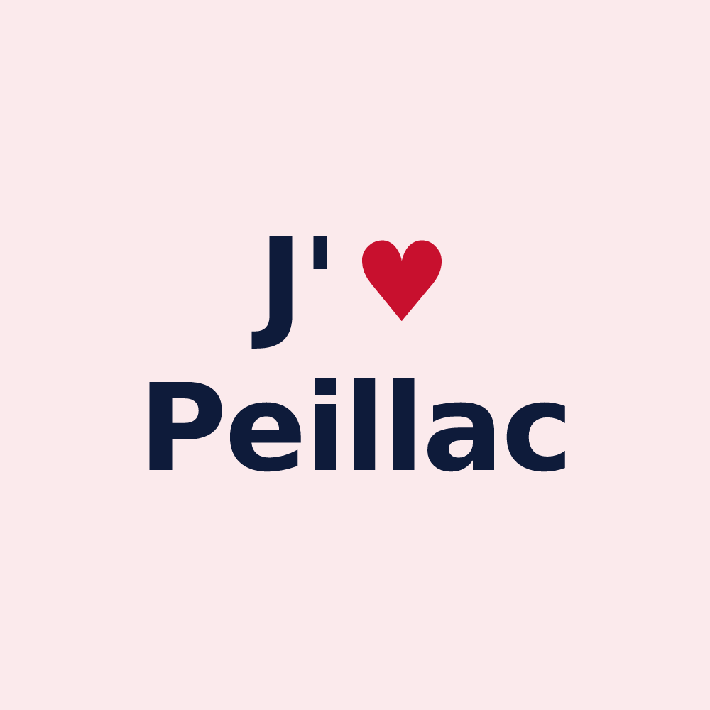 Magnet personnalisé Peillac — design J'aime Peillac
