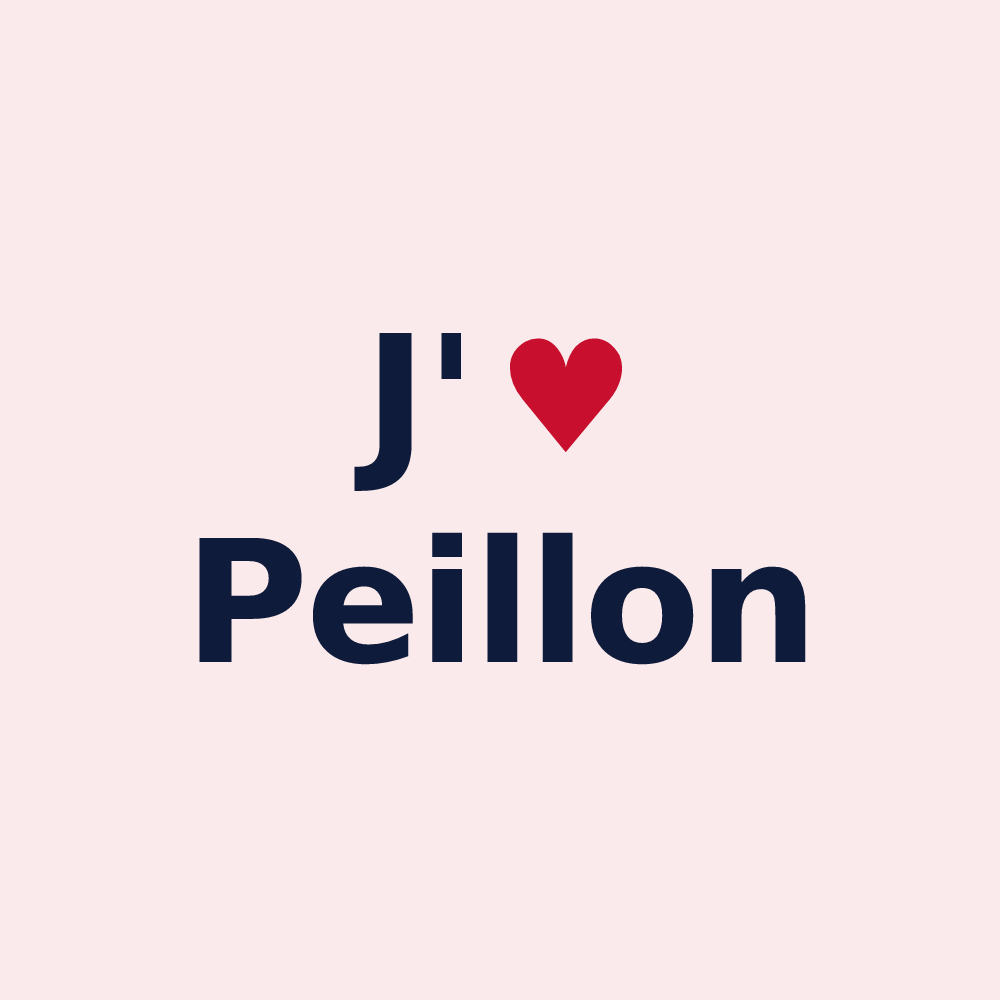 Magnet personnalisé Peillon — design J'aime Peillon