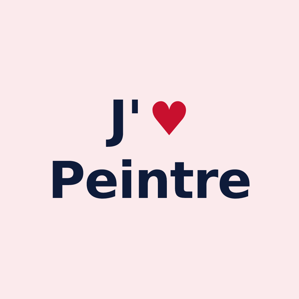 Magnet personnalisé Peintre — design J'aime Peintre