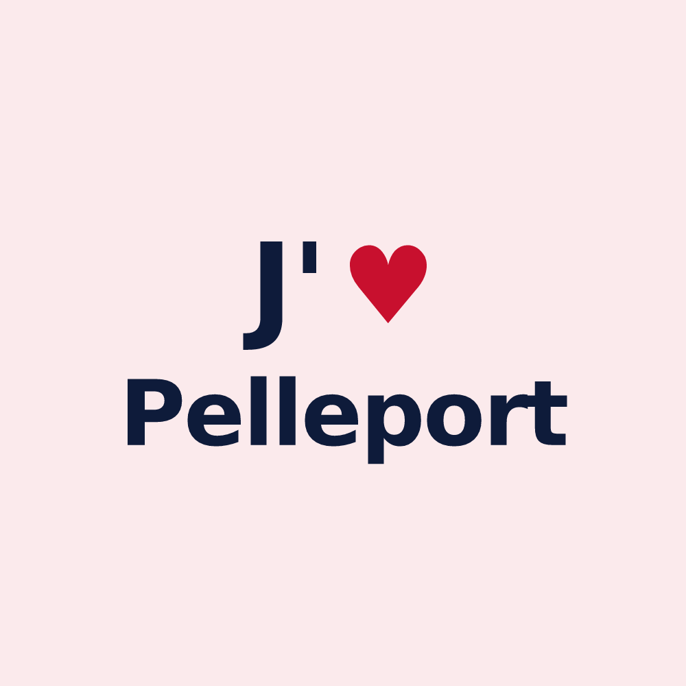 Magnet personnalisé Pelleport — design J'aime Pelleport
