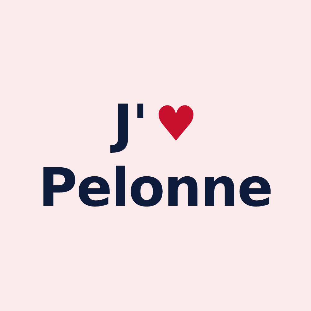 Magnet personnalisé Pelonne — design J'aime Pelonne