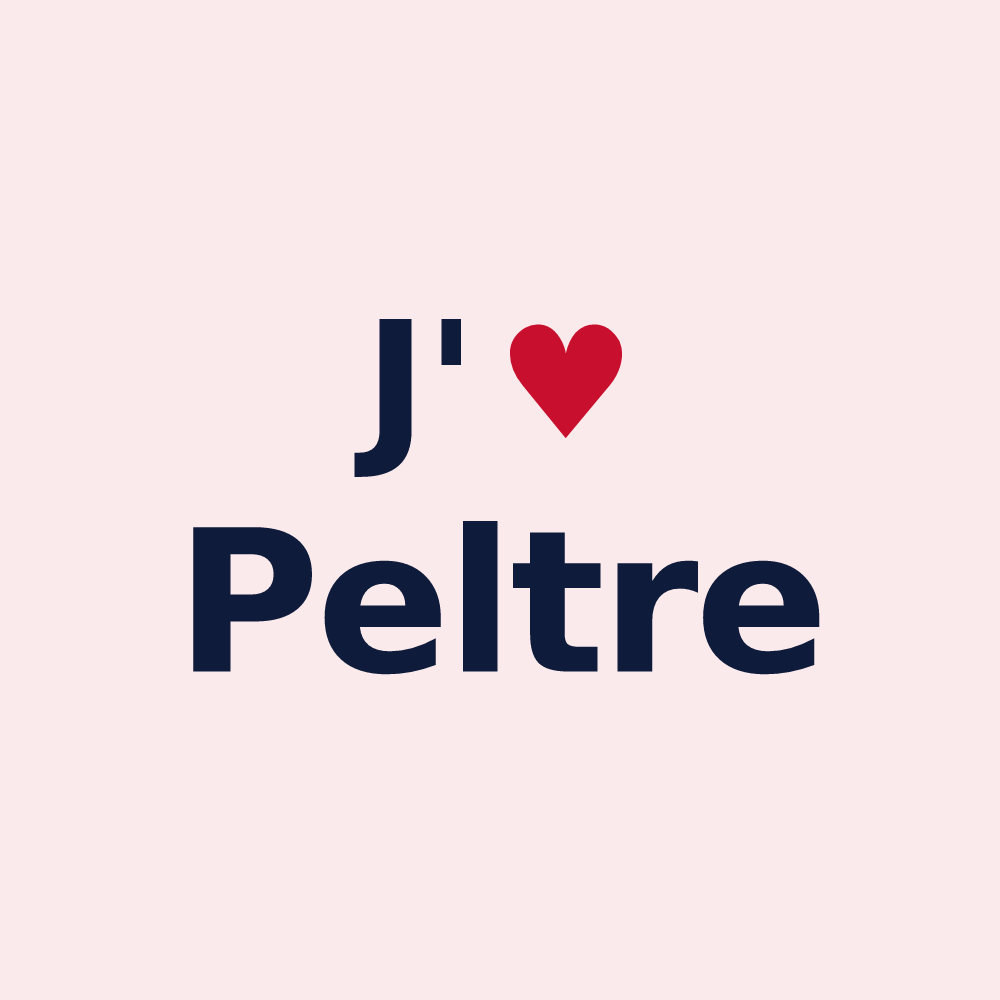 Magnet personnalisé Peltre — design J'aime Peltre