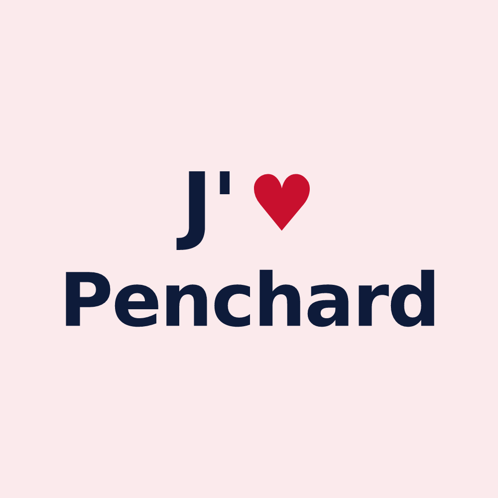 Magnet personnalisé Penchard — design J'aime Penchard