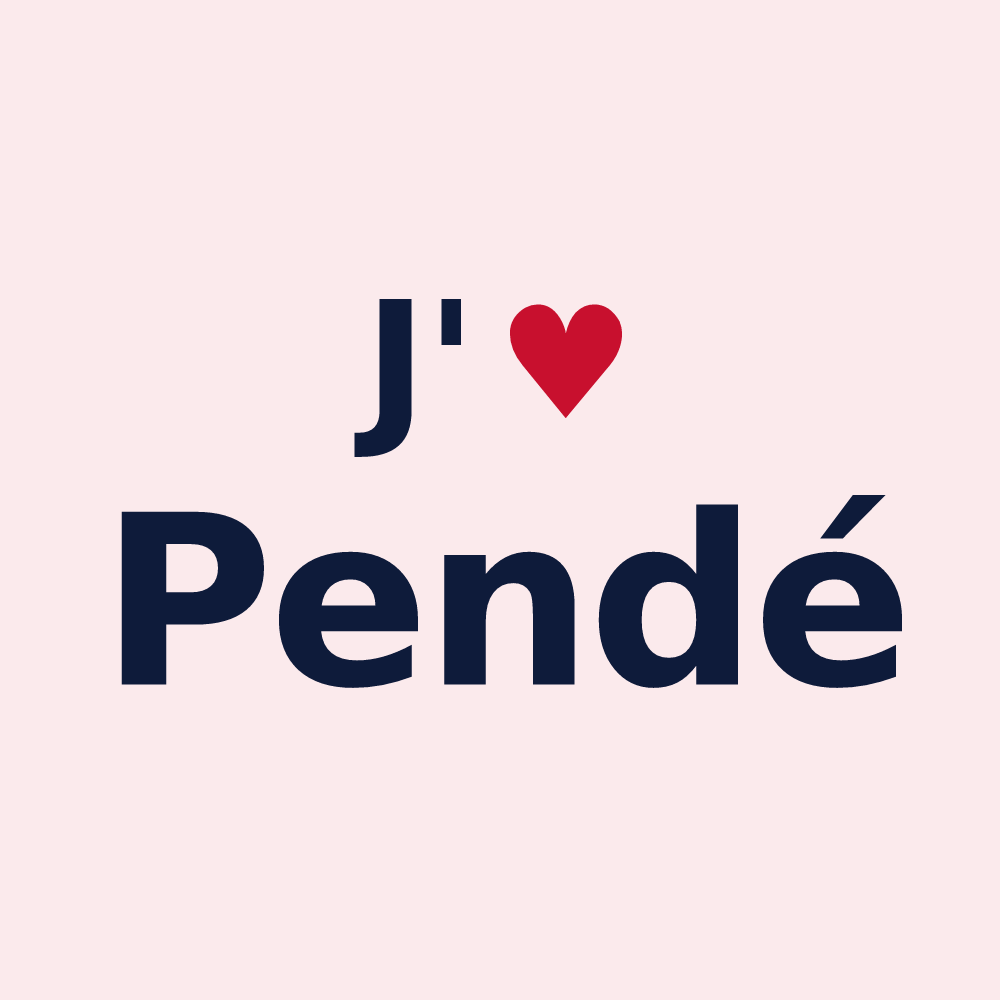 Magnet personnalisé Pendé — design J'aime Pendé