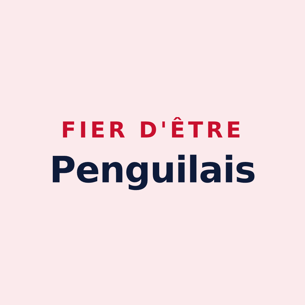 Magnet « Fier d'être Penguilais » — design pour Penguily