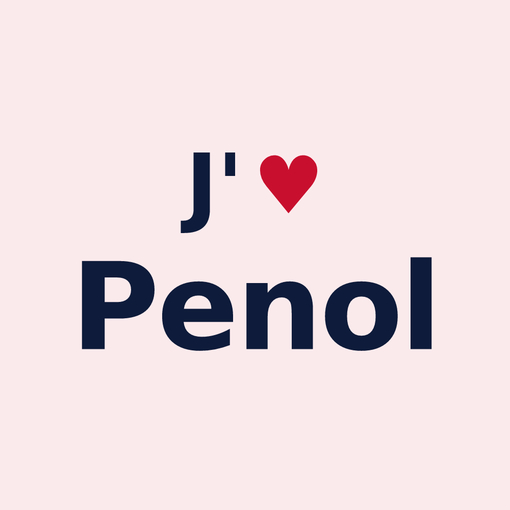 Magnet personnalisé Penol — design J'aime Penol