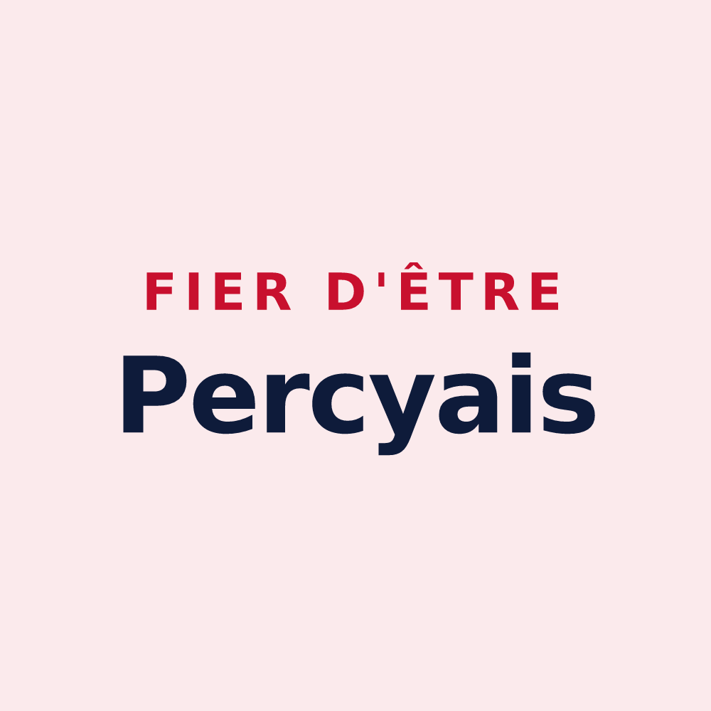 Magnet « Fier d'être Percyais » — design pour Percy-en-Normandie