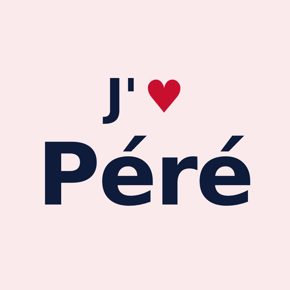Magnet personnalisé Péré — design J'aime Péré