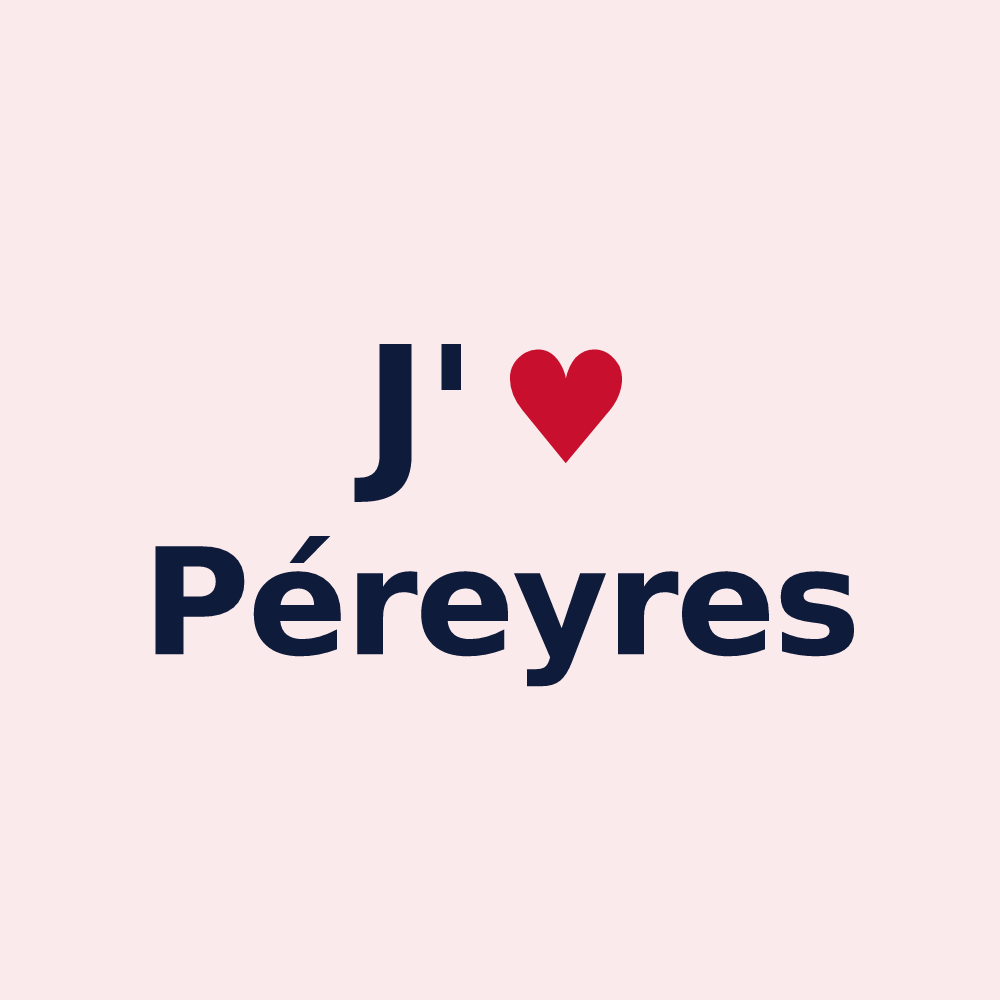 Magnet personnalisé Péreyres — design J'aime Péreyres