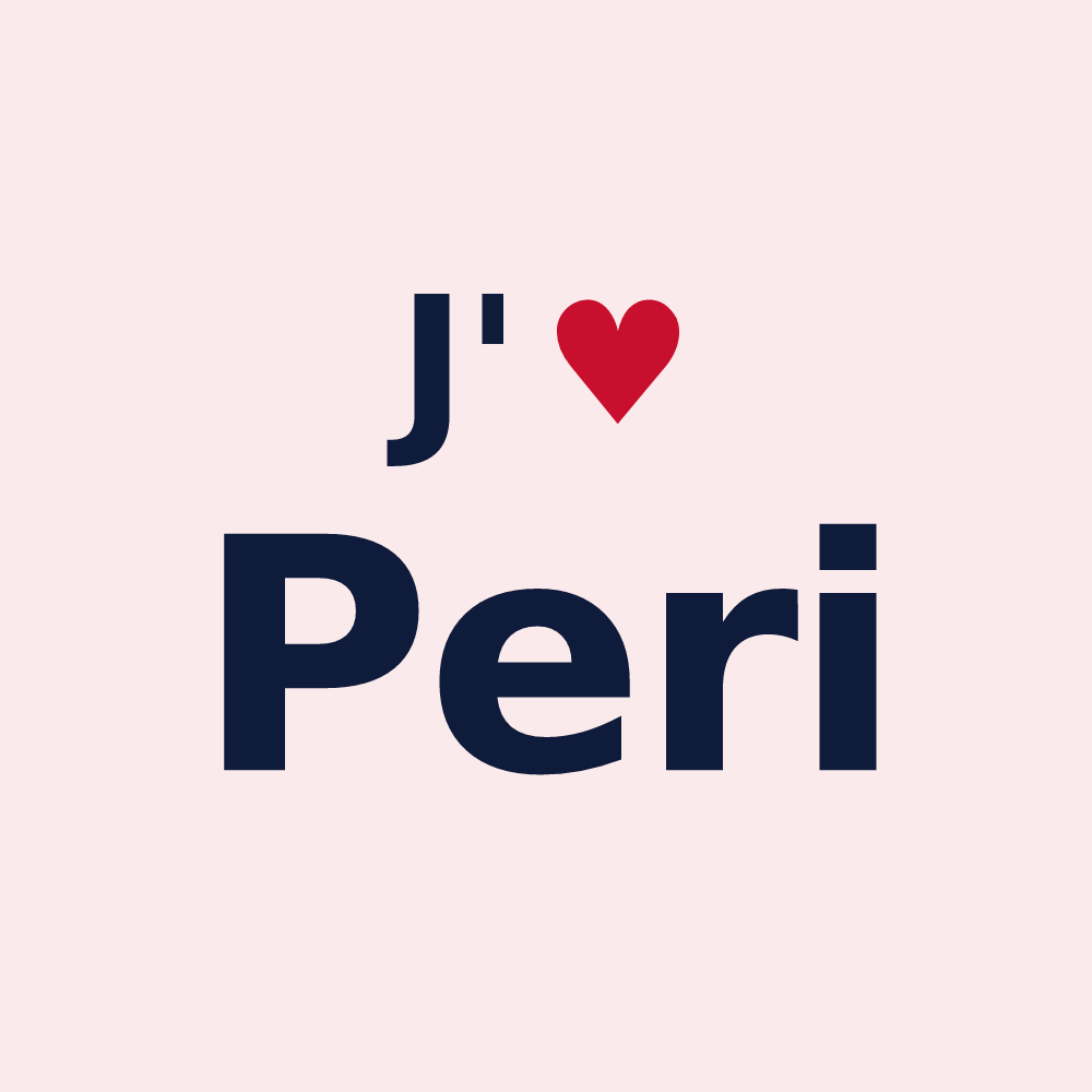 Magnet personnalisé Peri — design J'aime Peri