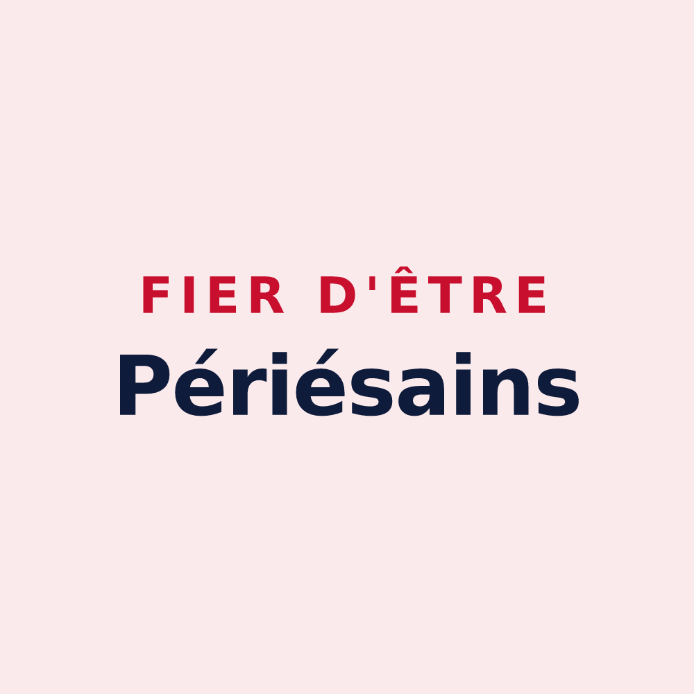 Magnet « Fier d'être Périésains » — design pour Périers-sur-le-Dan