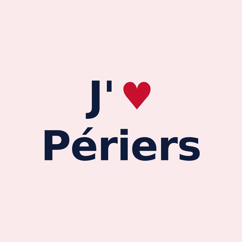 Magnet personnalisé Périers — design J'aime Périers