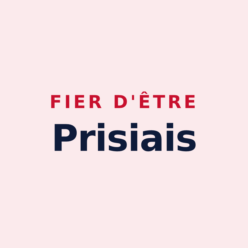 Magnet « Fier d'être Prisiais » — design pour Périers