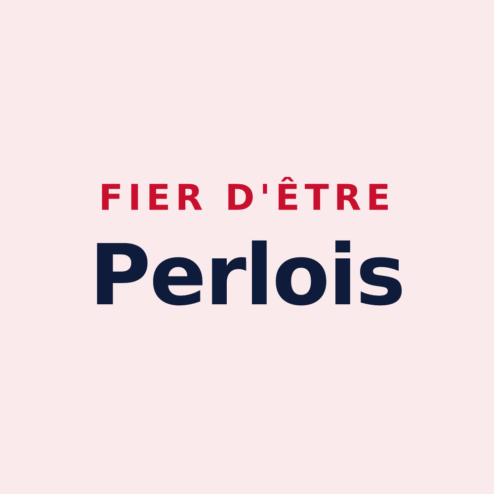 Magnet « Fier d'être Perlois » — design pour Perles-et-Castelet