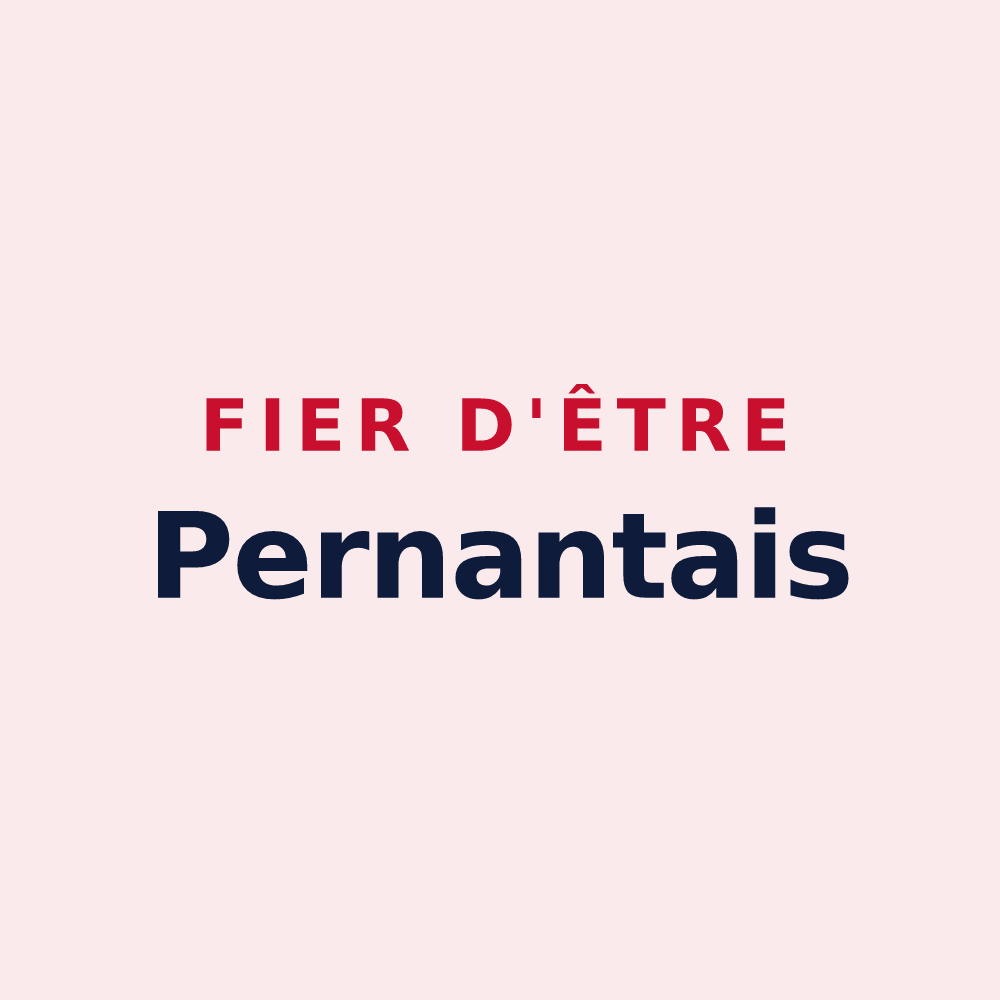 Magnet « Fier d'être Pernantais » — design pour Pernant