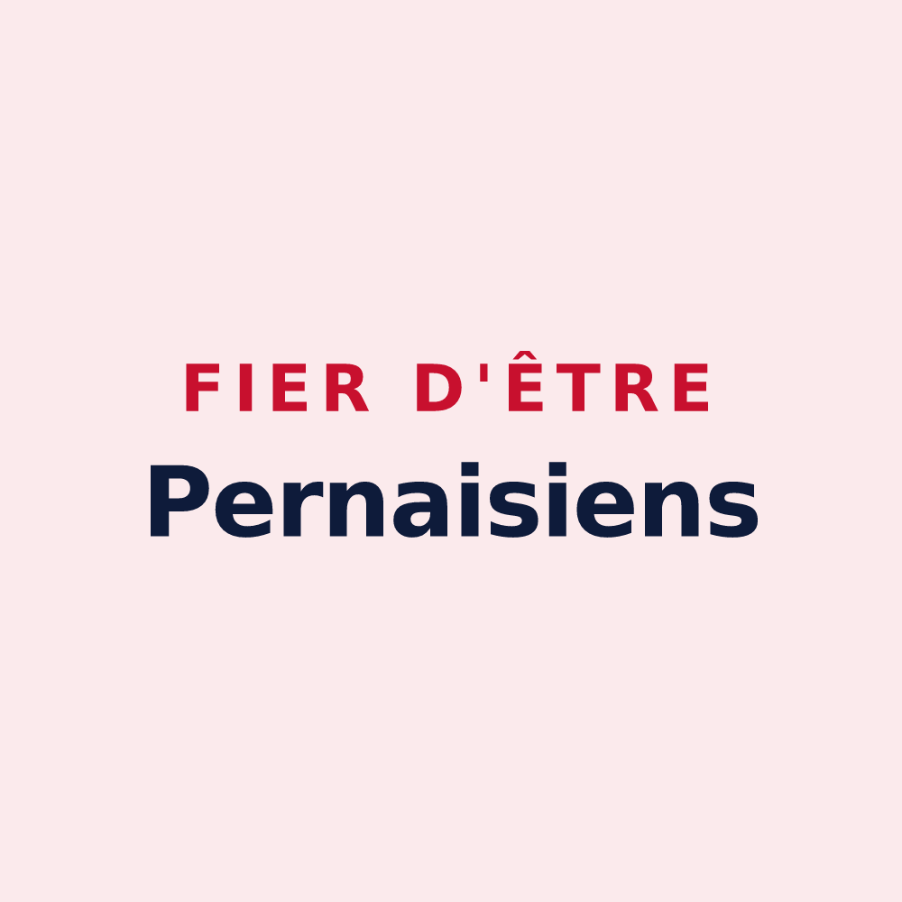 Magnet « Fier d'être Pernaisiens » — design pour Pernay