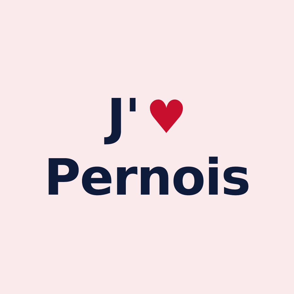 Magnet personnalisé Pernois — design J'aime Pernois