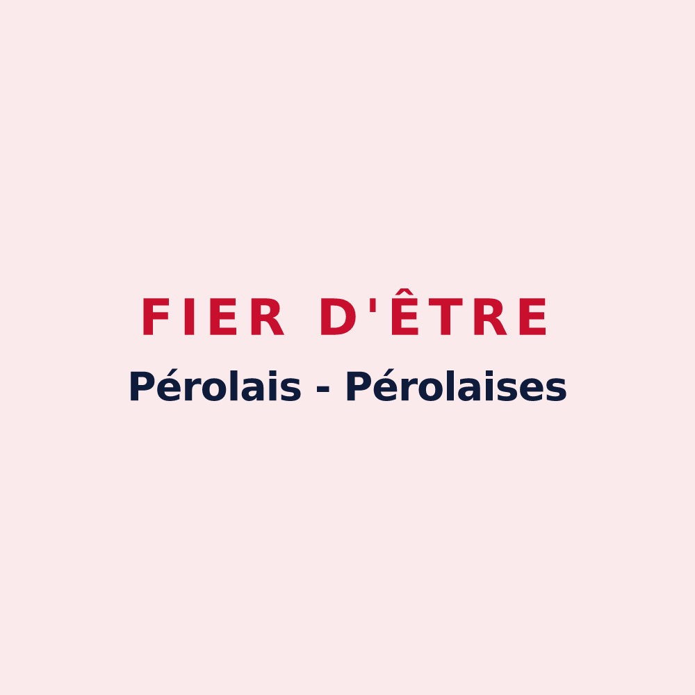 Magnet « Fier d'être Pérolais - Pérolaises » — design pour Pérols-sur-Vézère