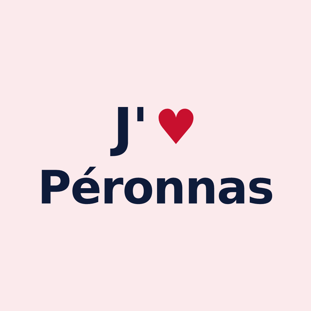 Magnet personnalisé Péronnas — design J'aime Péronnas