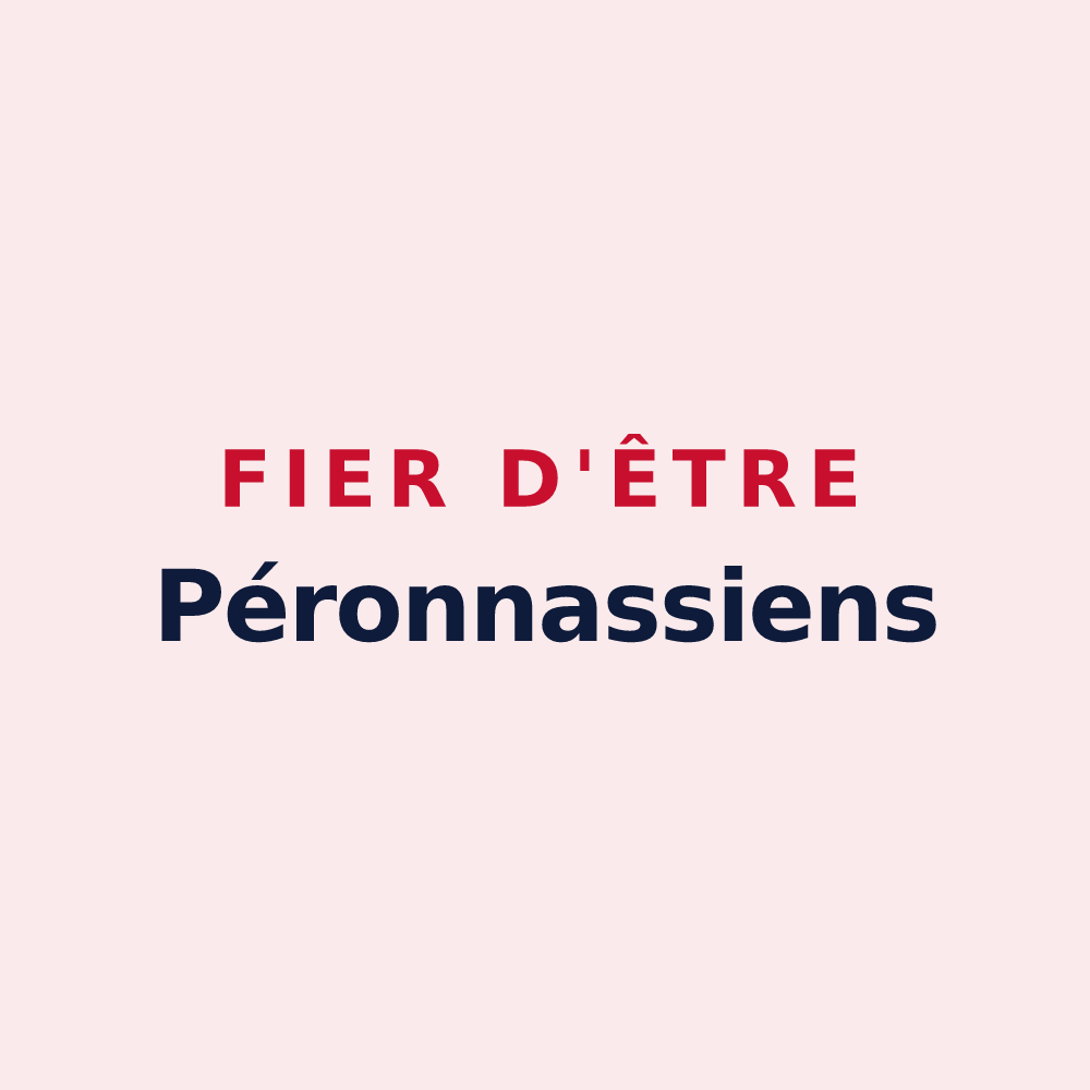 Magnet « Fier d'être Péronnassiens » — design pour Péronnas