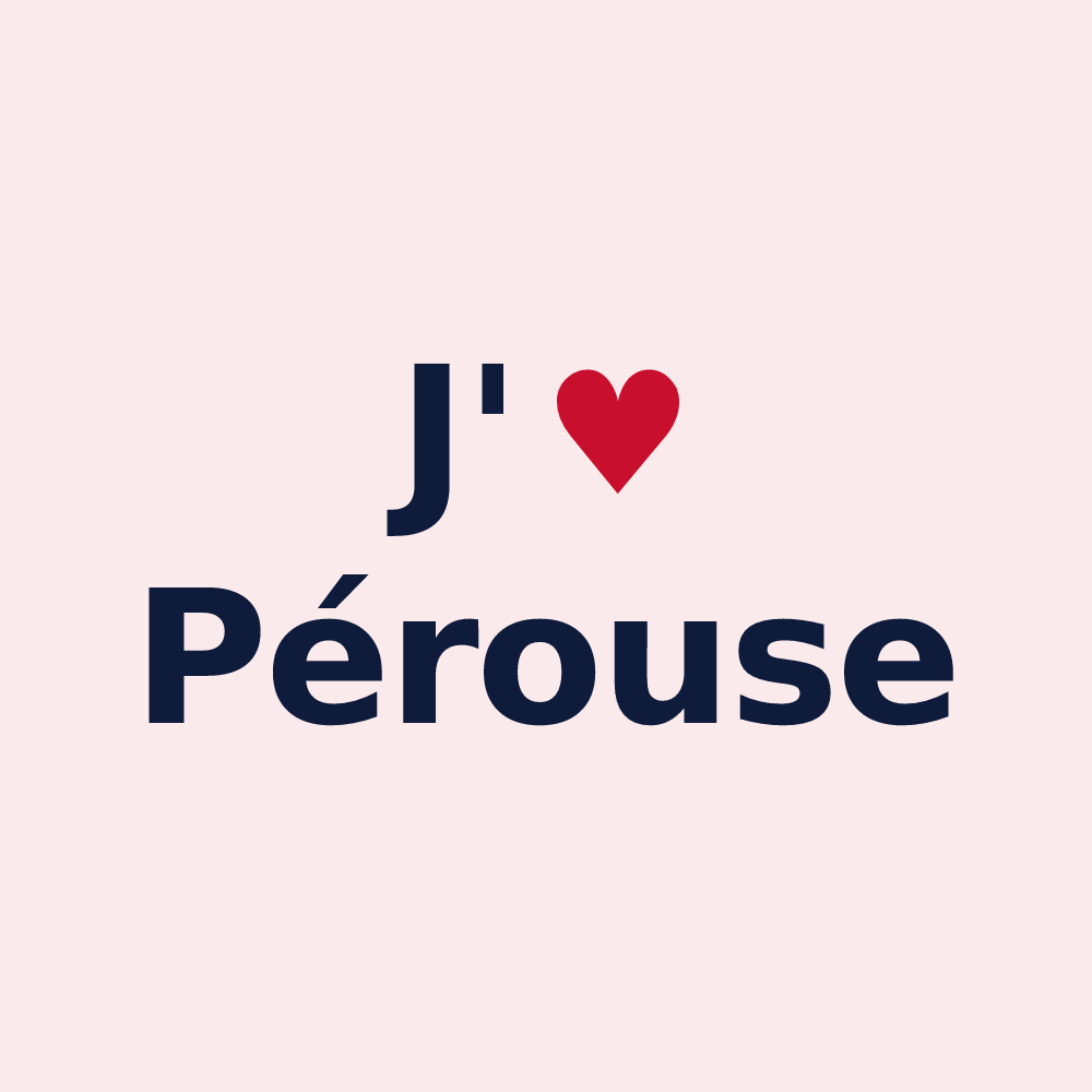 Magnet personnalisé Pérouse — design J'aime Pérouse