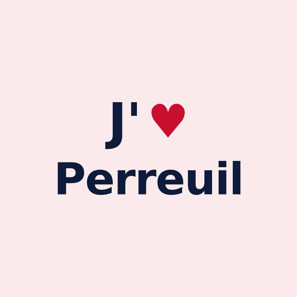 Magnet personnalisé Perreuil — design J'aime Perreuil