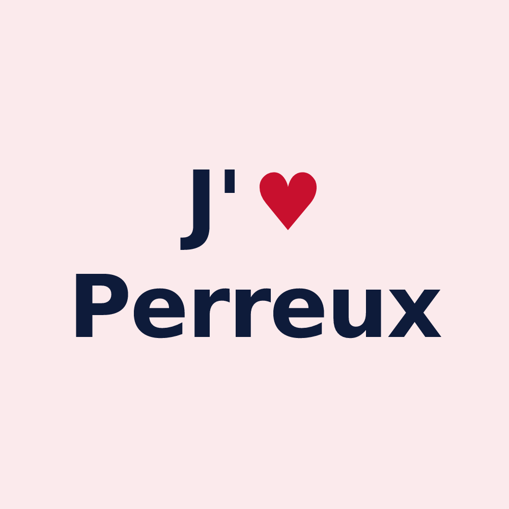 Magnet personnalisé Perreux — design J'aime Perreux