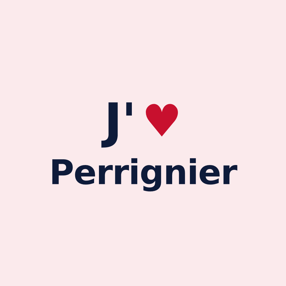 Magnet personnalisé Perrignier — design J'aime Perrignier