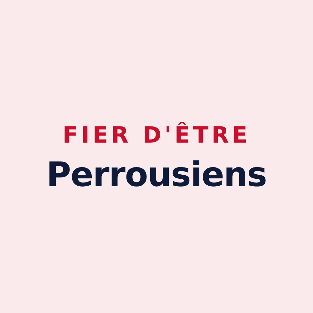 Magnet « Fier d'être Perrousiens » — design pour Perrouse