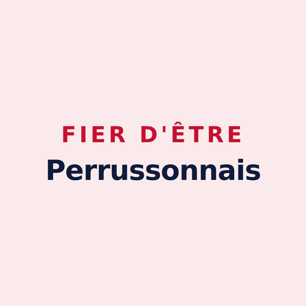 Magnet « Fier d'être Perrussonnais » — design pour Perrusson