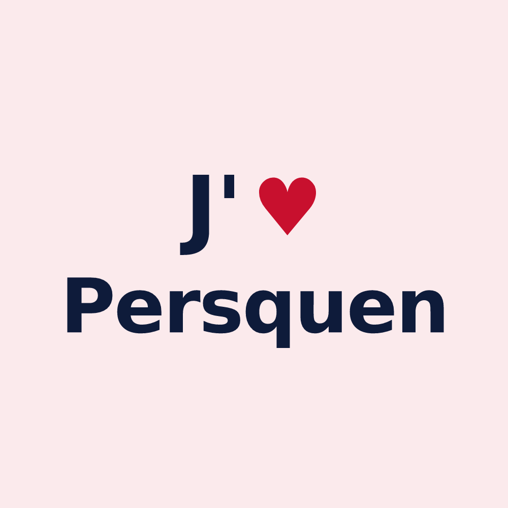 Magnet personnalisé Persquen — design J'aime Persquen